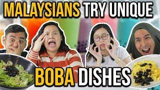 Malaysians Try Unique Boba Dishes