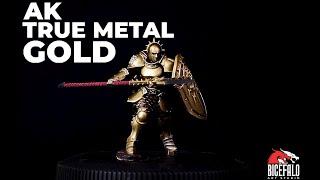 How to Use True Metal Gold - Ak Interactive - Bicefalo Art Studio