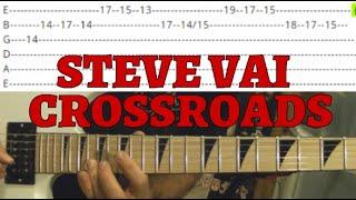 Steve Vai - Crossroads Solo ( Paganini's 5th Caprice ) Guitar Lesson WITH TABS