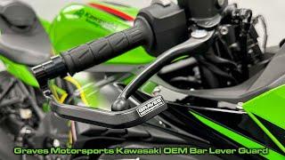 Graves Motorsports Kawasaki Brake Lever Guard for OEM Handlebar Installation