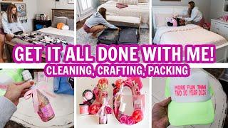 PRODUCTIVE GET IT ALL DONE WITH ME - CLEANING, CRAFTING, & PACKING