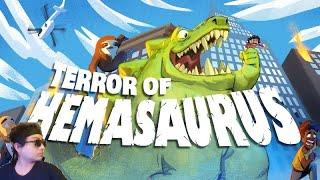 Terror of Hemasaurus By Loren Lemcke and Digerati Is a Cute Sidescrolling Game About A Cute Kaiju