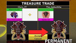 Trading from Mammoth to Perm Mammoth!!! (Blox Fruits)