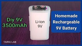 Making rechargeable 9v battery