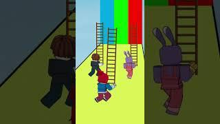 Ladder Run Game and Unexpected Ending: Bacon VS Bacon Girl VS Jax | AZ KidzTown Funny Animation