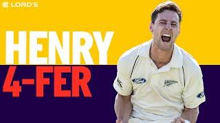 ️Cook ️Bell ️Root ️Anderson | Matt Henry Takes 4 Big Wickets on Test Debut | Lord's Cricket