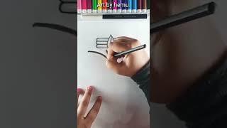 Drawing of shiv ji || easy drawing || #shorts #viral #youtubeshorts #shivji #artbyhemu