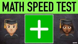 Addition Math Speed Test (20 Problems) | Add Numbers Fast | Human Calculator Mental Maths Drill