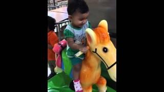 Anvi's ride on horse-I