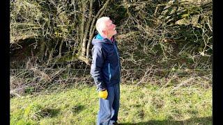 Hazel with John Feehan in spring, Wildflowers of Offaly series