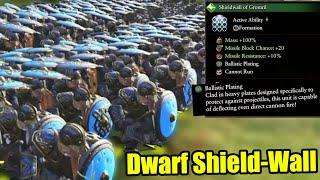 How Dwarfs Can Deflect EVERY Projectile with the NEW Shield-Wall Formation added in Thrones of Decay