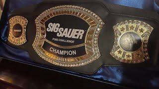 I won the SIG Sauer P365X Macro Media Day Match - and I got a wrestling belt!