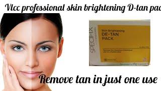 specifix professional de tan pack|all skin type| Remove tan in one step| skin brightening|