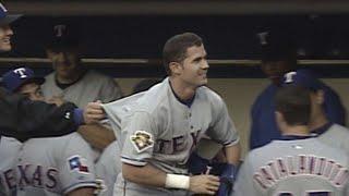 Michael Young goes deep for first big league homer