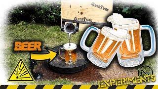 Molten Aluminum In Glass Of Beer - EXPERIMENT