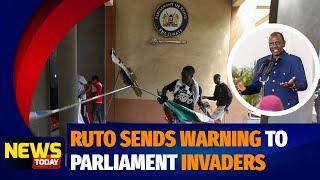 TUTATAFUTA WALE WALICHOMA BUNGE! President Ruto to those who invaded parliament during GenZ protest