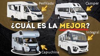 Tipos de AUTOCARAVANAS y CAMPERS  – La MEJOR de todas es  ???