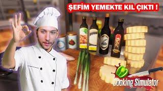 RESTORANDA AŞÇI OLARAK İŞE BAŞLADIM ! COOKING SIMULATOR