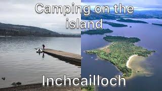 Camping on the island ( Loch Lomond Inchcailloch)