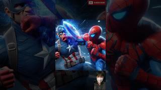 Spiderman vs Captain America #avengers #edit #marvel #trendingshorts #spiderman #youtubeshorts #mcu