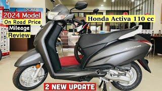 2024Honda Activa 110 cc Base Model Full Review | On Road Price: Mileage Features | Honda activa 110