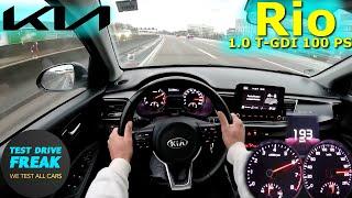 2023 Kia Rio 1.0 T-GDI 6-Speed Manual 100 PS TOP SPEED AUTOBAHN DRIVE POV