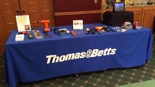 Doug Ales setting up for a Thomas & Betts CounterDay Expo