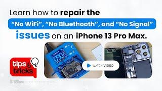 No Wifi! Bluetooth! Service! iPhone 13 Pro Max Quick Fix | Mobilesentrix Tips and Tricks #64