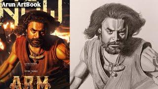 ARM Movie Tovino Thomas Drawing / ARM Maniyan Drawing Malayalam / Arun ArtBook