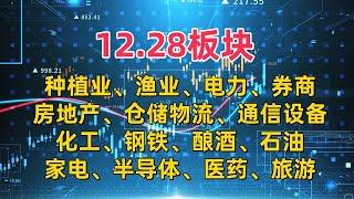 12月28日A股15个板块点评，酿酒、医药、半导体、种植业等