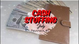 $1500+ CASH ENVELOPE STUFFING 2023| Sinking Funds | July Paycheck #1