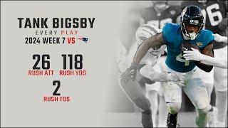 Tank Bigsby Week 7 Replay: Every Run vs New England Patriots