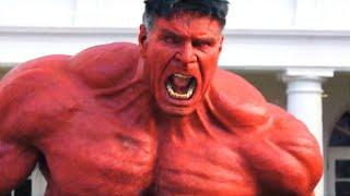 US President Becomes Red Hulk, Causing Chaos And Destroying The White House