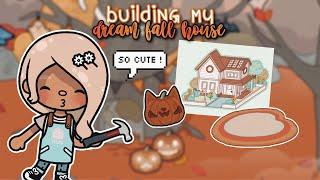 building *my dream* fall house !!  || *with voice* ️ || Toca Boca Life World ! ️