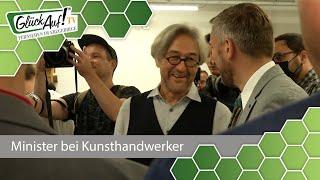 Minister zu Besuch bei Kunsthandwerker