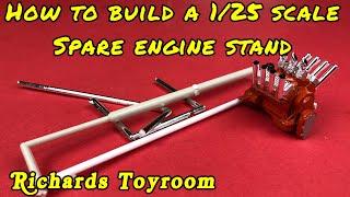 Plastic Model Kit Tips: How to Build an Engine Stand For Spare Motors