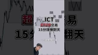 ICT超短線交易 15分鐘讓你賺翻天 #交易 #比特幣 #區塊鏈 #聰明錢 #ict #shorts