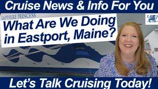 CRUISE NEWS! Denali Alaska Fire Update! More Ships Diverted due to Hurricane Beryl | Eastport Maine