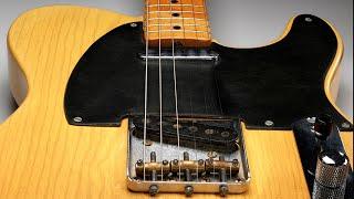 Take apart a 1951 original Fender Telecaster (15 years ago) with Larry DiMarzio.