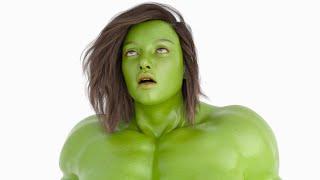 She Hulk BIg Muscle Growth Transformation