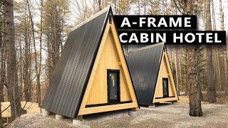 A-FRAME CABIN PREFAB KIT HOTEL! DEN Outdoors DIY Cabin Build Update