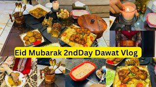 Eid 2nd day vlog | Eid dawat Menu | kulfa | tikka biryani |Hara masala chicken kabab |Chicken gravy