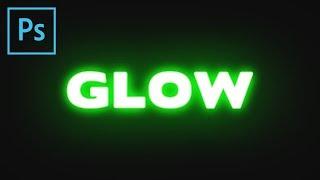 Photoshop: Text Glow Effect #TextEffect3