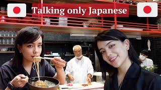 speaking only Japanese for 24 hours vlog