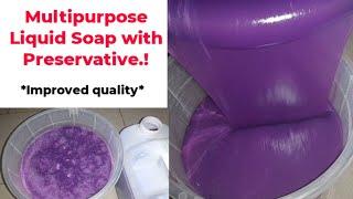 Multipurpose Liquid Soap making with Preservative. Laundry Detergent Liquid Soap. #dishwashingliquid