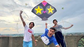 Havey Rain Vs PlasticBag Kite Flying With Challenge