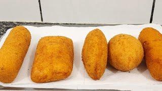 5 TIPOS DE SALGADOS USANDO A MASSA DA COXINHA