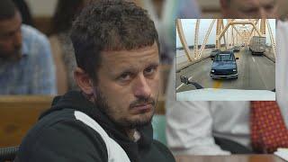 Dashcam video played as man charged in Louisville bridge crash is in court