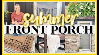 SUMMER FRONT PORCH DECOR 2022 | SMALL FRONT PORCH DECORATING IDEAS