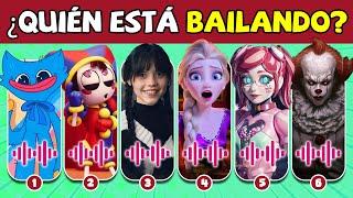 ¿Quién Está Bailando  Merlina, The Amazing Digital Cicrus, Suzy Snacktime, Pennywise, Huggy Wuggy